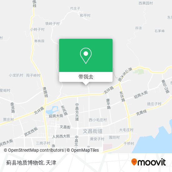 蓟县地质博物馆地图