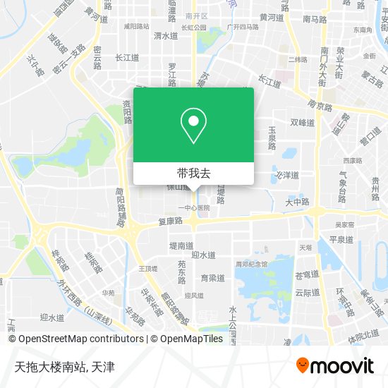 天拖大楼南站地图