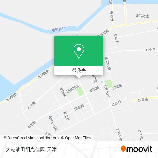 大港油田阳光佳园地图