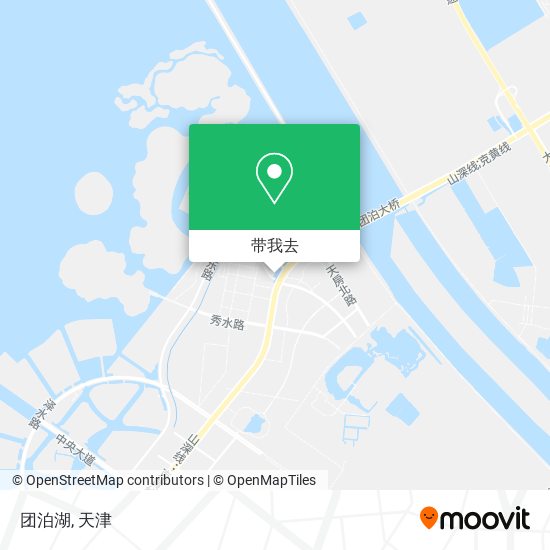 团泊湖地图