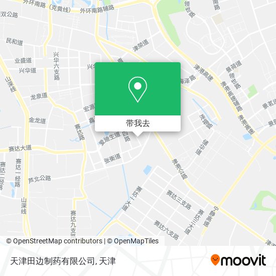 天津田边制药有限公司地图