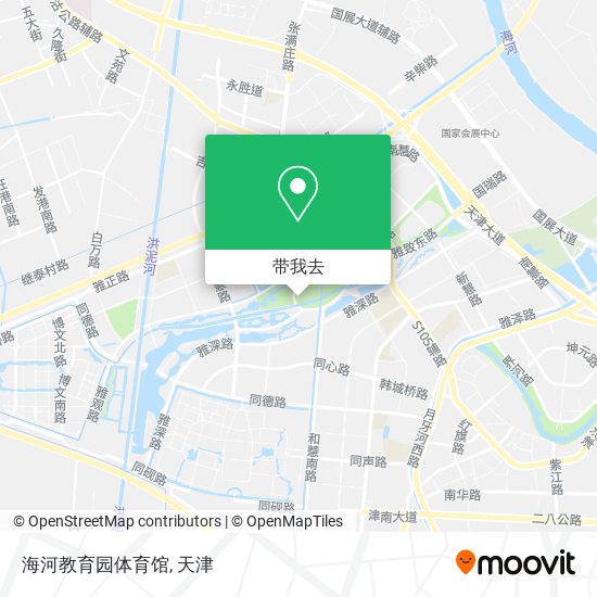 海河教育园体育馆地图