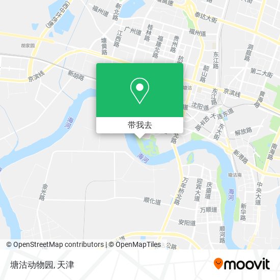 塘沽动物园地图