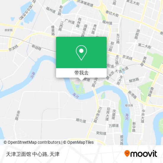 天津卫面馆 中心路地图