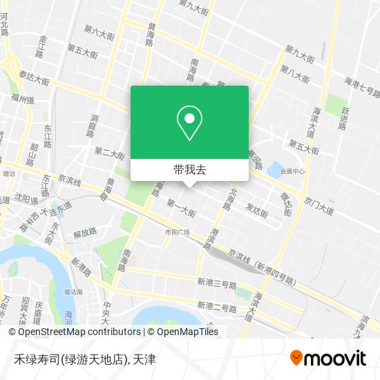 禾绿寿司(绿游天地店)地图