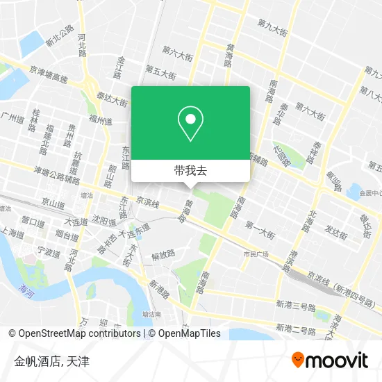 金帆酒店地图