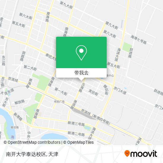 南开大学泰达校区地图