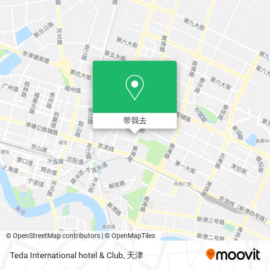 Teda International hotel & Club地图