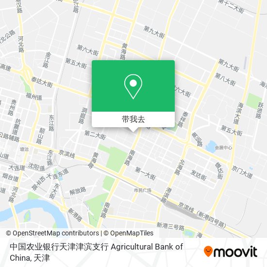 中国农业银行天津津滨支行 Agricultural Bank of China地图