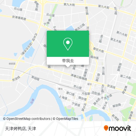 天津烤鸭店地图