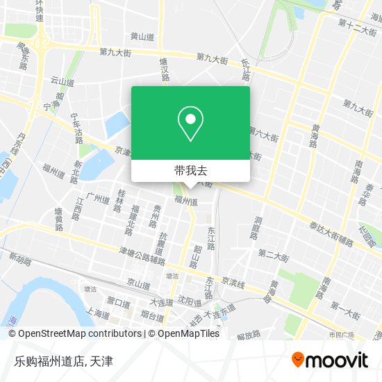 乐购福州道店地图