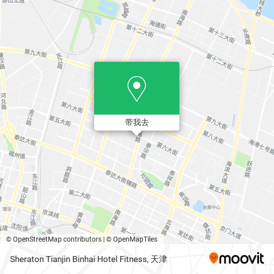 Sheraton Tianjin Binhai Hotel Fitness地图