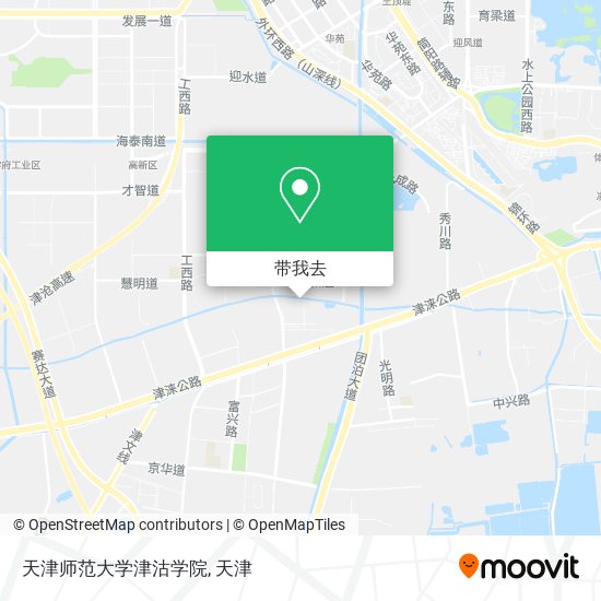天津师范大学津沽学院地图