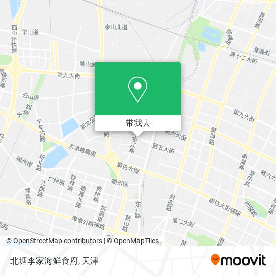 北塘李家海鲜食府地图