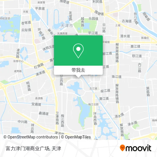 富力津门湖商业广场地图