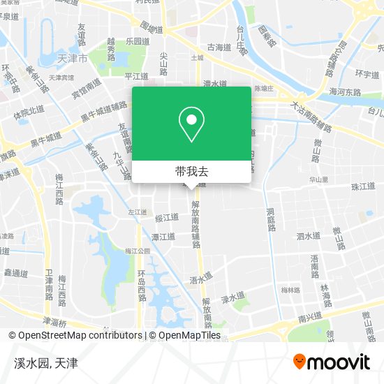 溪水园地图