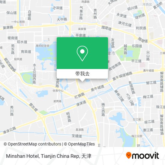 Minshan Hotel, Tianjin China Rep地图