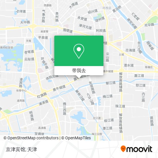 京津宾馆地图
