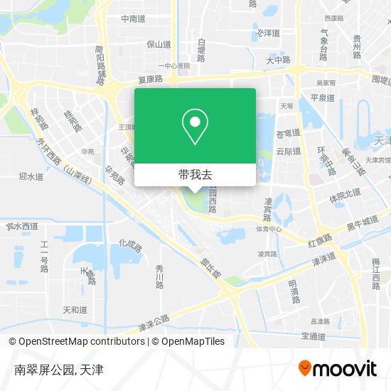 南翠屏公园地图