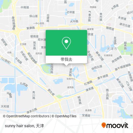 sunny hair salon地图