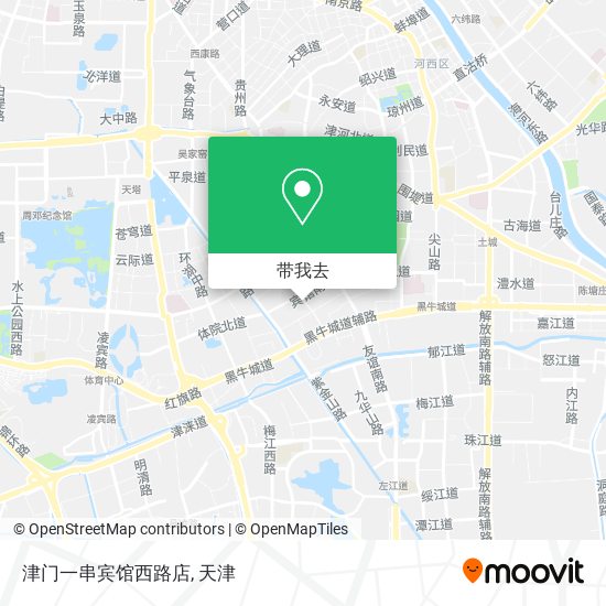 津门一串宾馆西路店地图