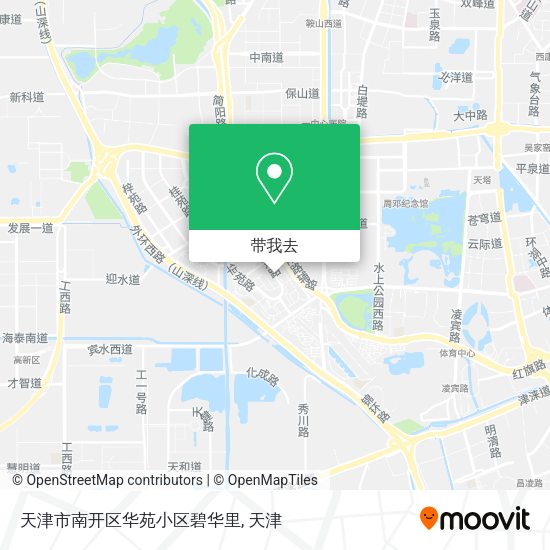 天津市南开区华苑小区碧华里地图