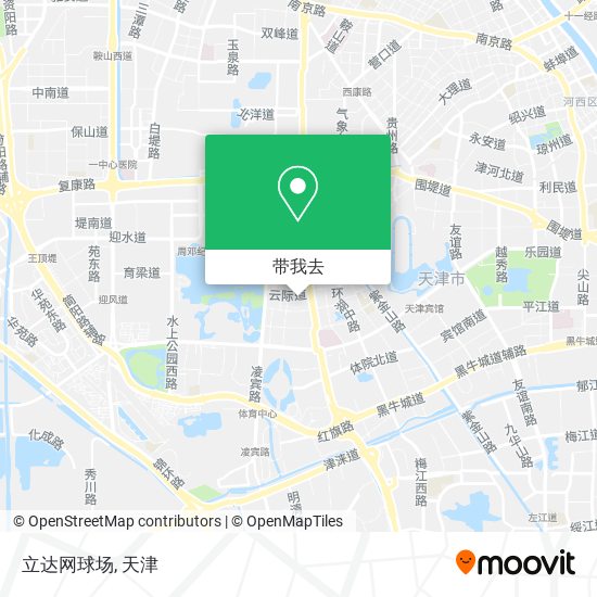 立达网球场地图
