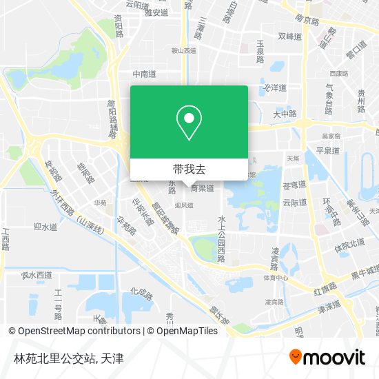 林苑北里公交站地图