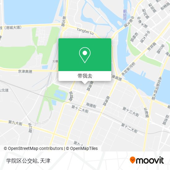 学院区公交站地图