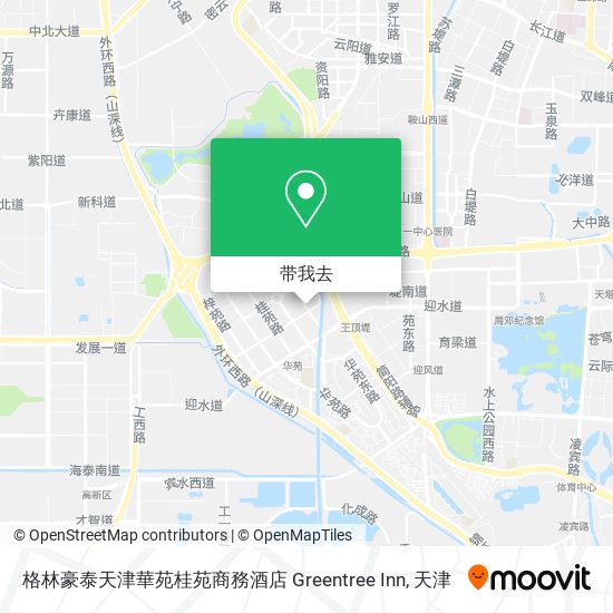格林豪泰天津華苑桂苑商務酒店 Greentree Inn地图