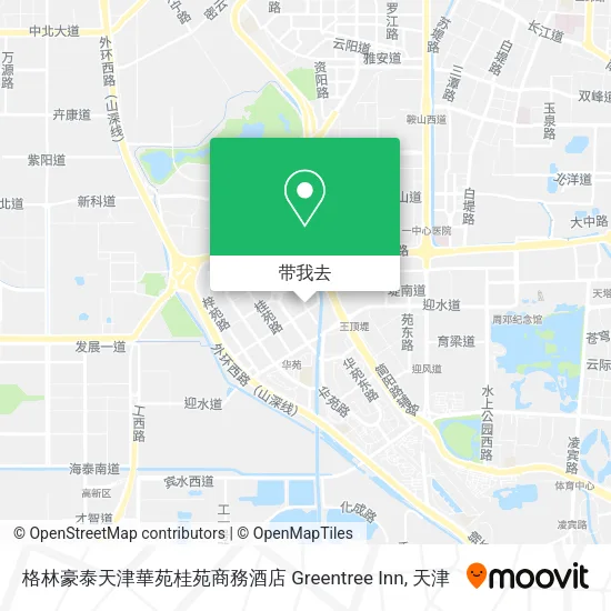格林豪泰天津華苑桂苑商務酒店 Greentree Inn地图