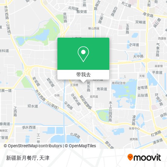 新疆新月餐厅地图