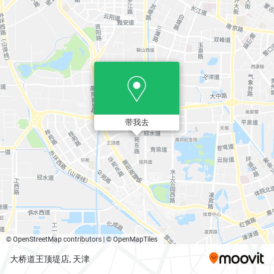 大桥道王顶堤店地图