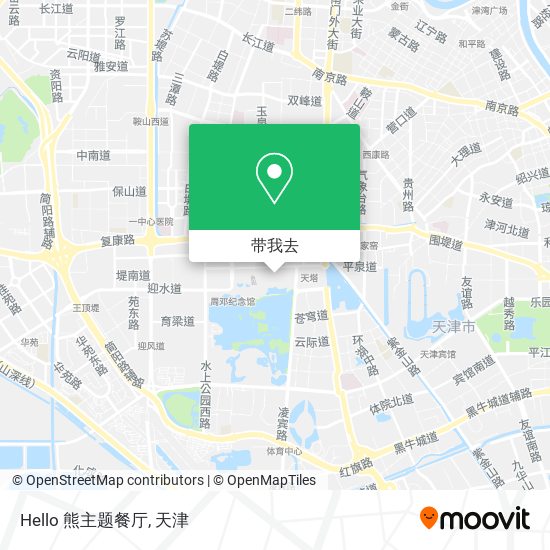 Hello 熊主题餐厅地图