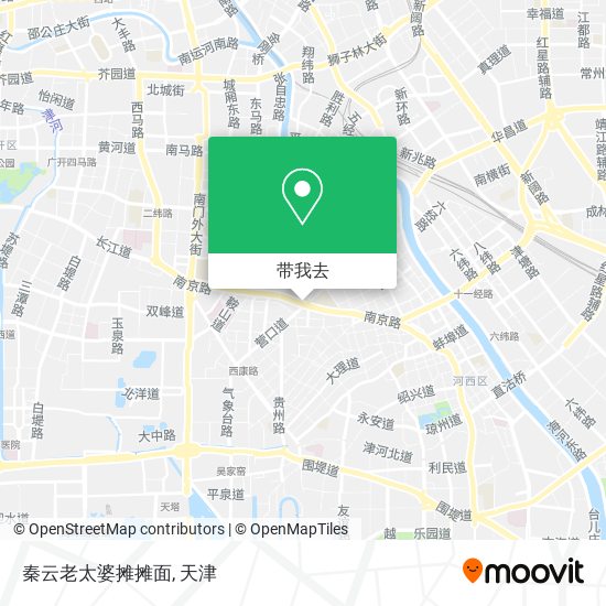 秦云老太婆摊摊面地图