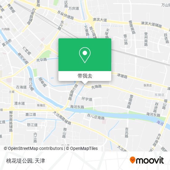 桃花堤公园地图