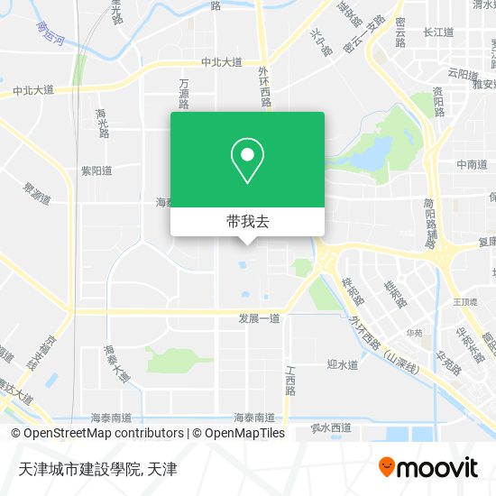 天津城市建設學院地图