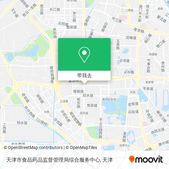 天津市食品药品监督管理局综合服务中心地图
