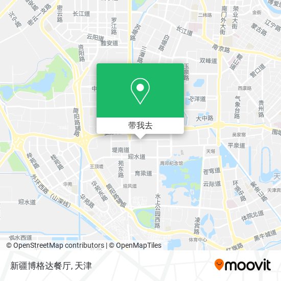 新疆博格达餐厅地图