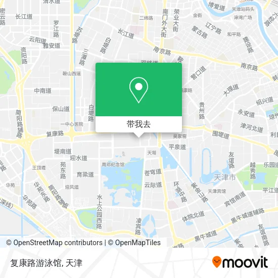 复康路游泳馆地图