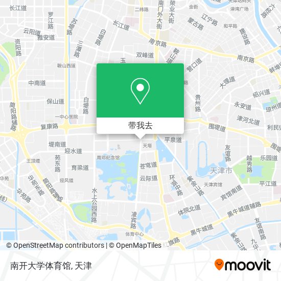 南开大学体育馆地图