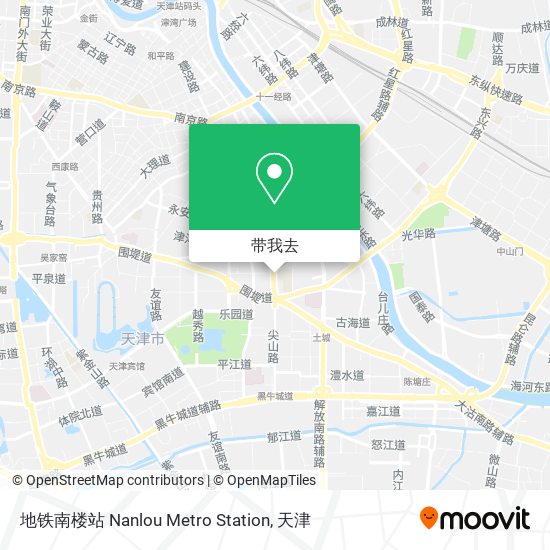 地铁南楼站 Nanlou Metro Station地图