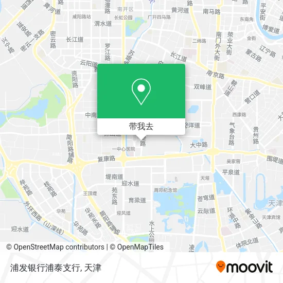 浦发银行浦泰支行地图