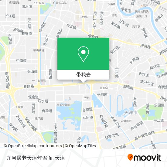 九河居老天津炸酱面地图