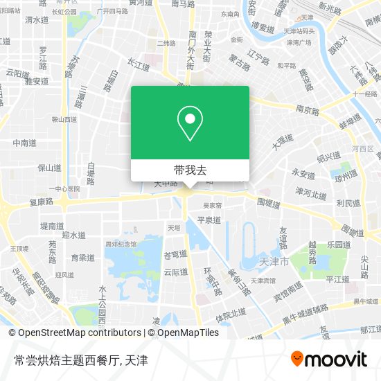 常尝烘焙主题西餐厅地图