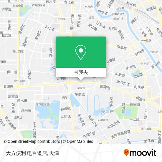 大方便利 电台道店地图