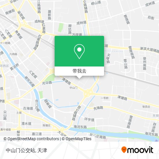 中山门公交站地图