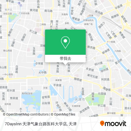 7DaysInn 天津气象台路医科大学店地图