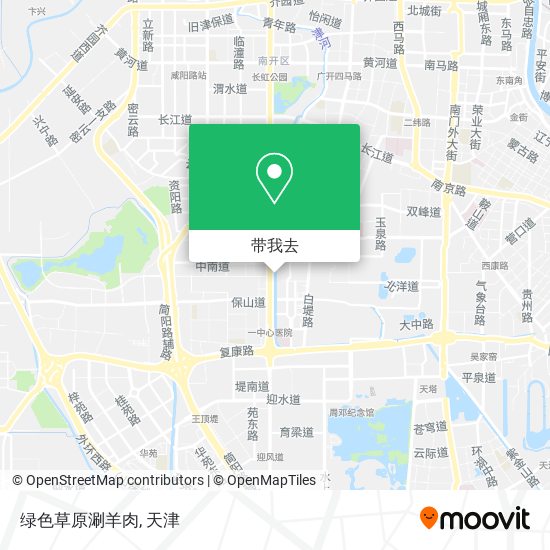 绿色草原涮羊肉地图