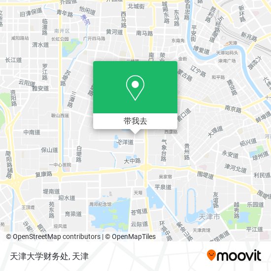 天津大学财务处地图